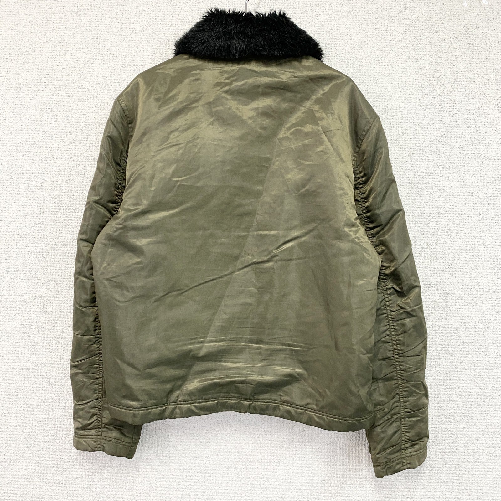 TORAICHI　寅壱　3993-124　防寒ライダースⅢジャケット　ファー付き　比翼仕立て　ジップポケット　カーキ　3Lサイズ