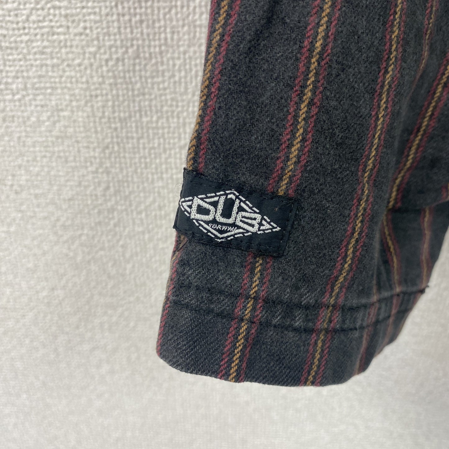 90s　DUB　メキシカンパーカー　ヴィンテージ　ストライプ柄　マルチカラー　紺　ネイビー　Mサイズ