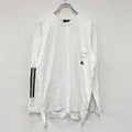 adidas　アディダス　長袖プリントTシャツ/ロンT　白　ホワイト　Mサイズ　古着