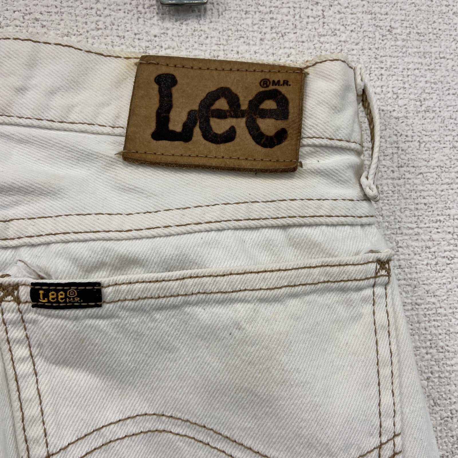 Lee　リー　デニムパンツ/ジーンズ　ジップフライ　白　ホワイト　古着