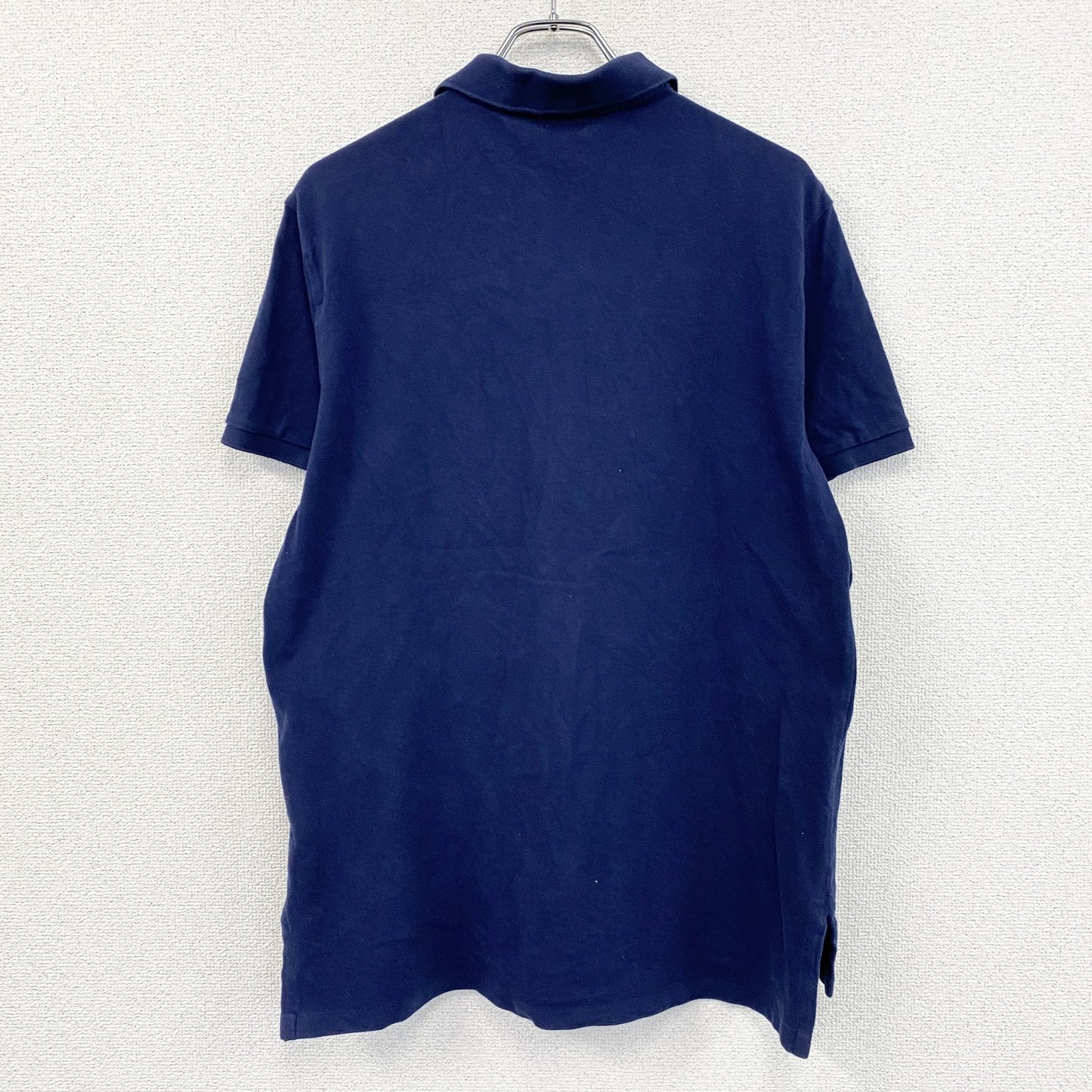 POLO RALPH LAUREN　ポロラルフローレン　半袖ポロシャツ　刺繡ロゴ　紺　ネイビー　Lサイズ