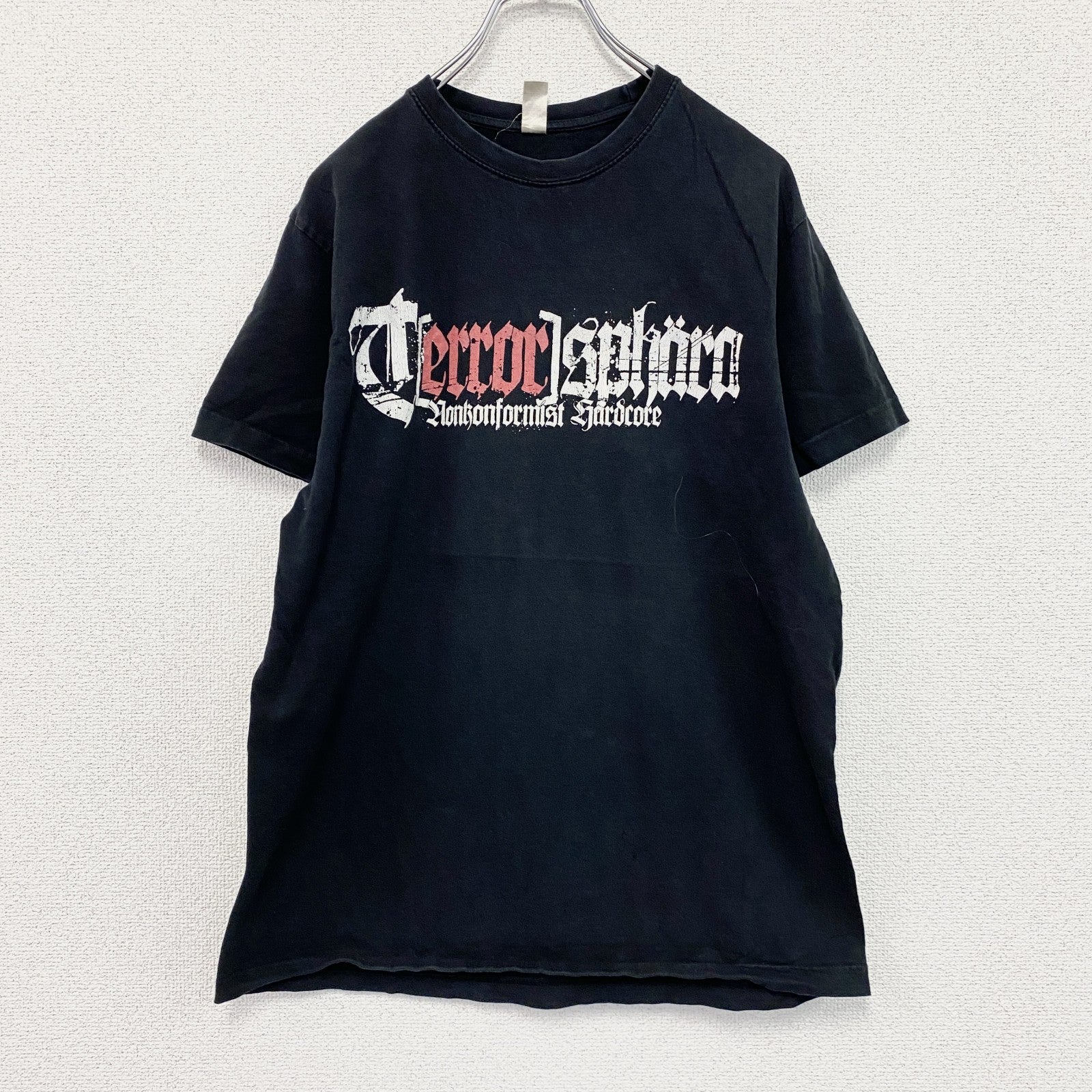 Terrorisphere　テロリスフェア　半袖プリントTシャツ　バンドT　黒　ブラック　　古着
