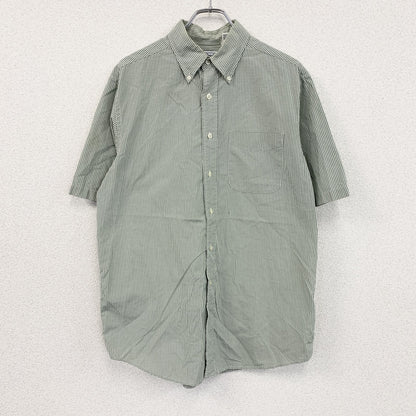 L.L.Bean　エルエルビーン　半袖ボタンダウンシャツ　ギンガムチェック柄　緑　グリーン　Mサイズ