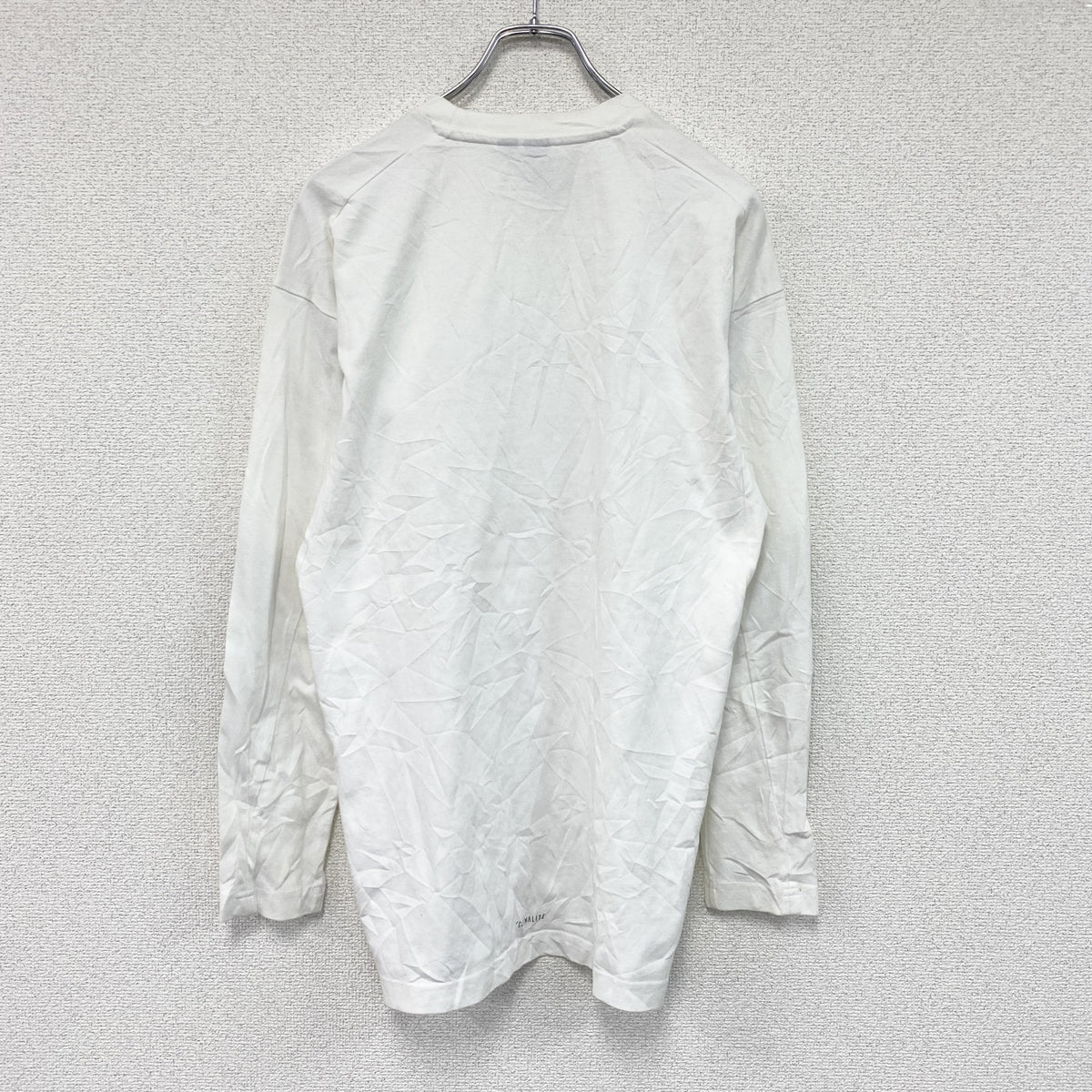 adidas　アディダス　長袖プリントTシャツ/ロンT　白　ホワイト　Mサイズ　古着