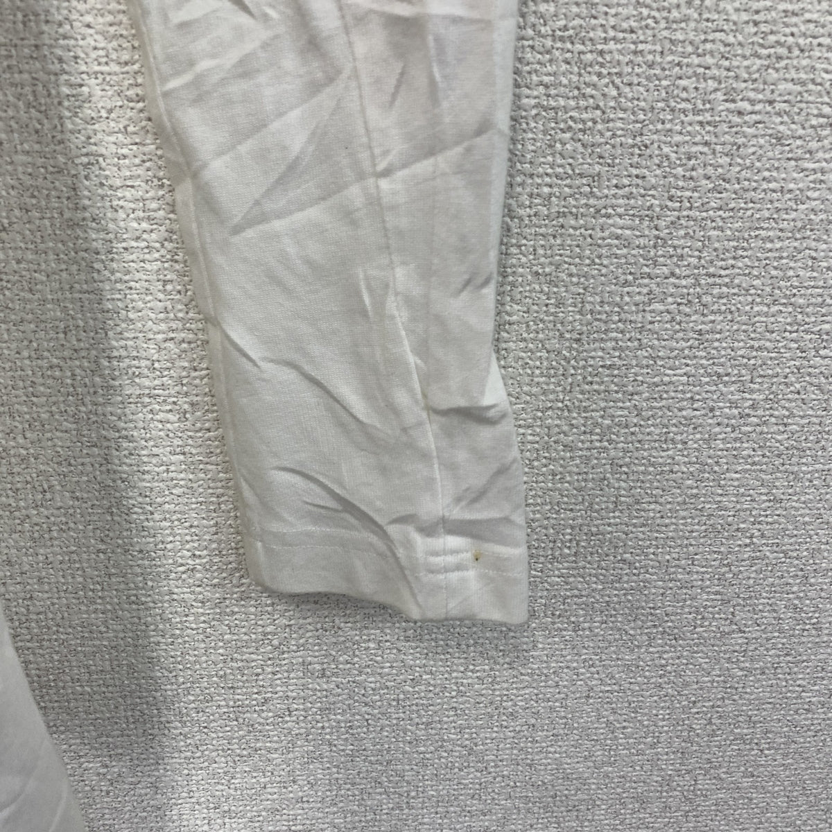adidas　アディダス　長袖プリントTシャツ/ロンT　白　ホワイト　Mサイズ　古着