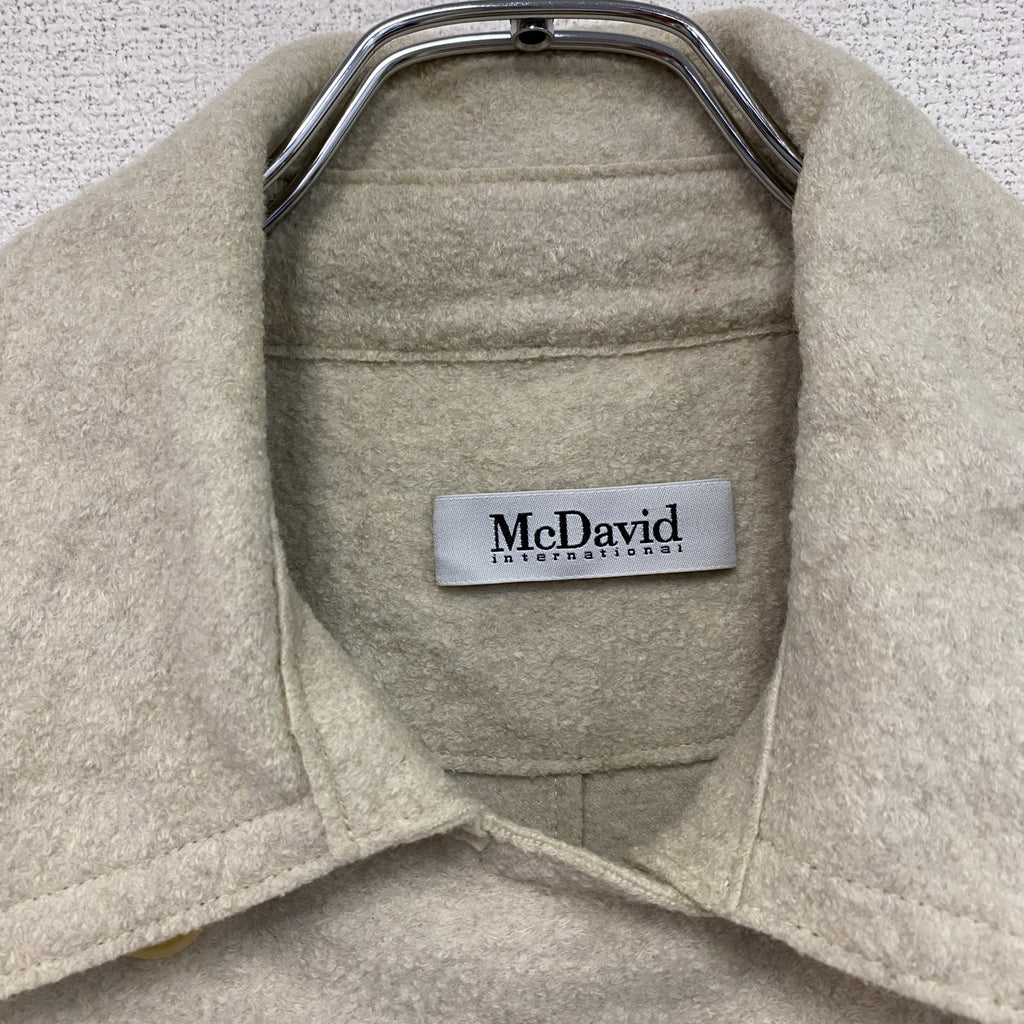McDavid　マックデイビッド　ダブルブレストショートトレンチコート　ベージュ　イタリア製　46サイズ　古着