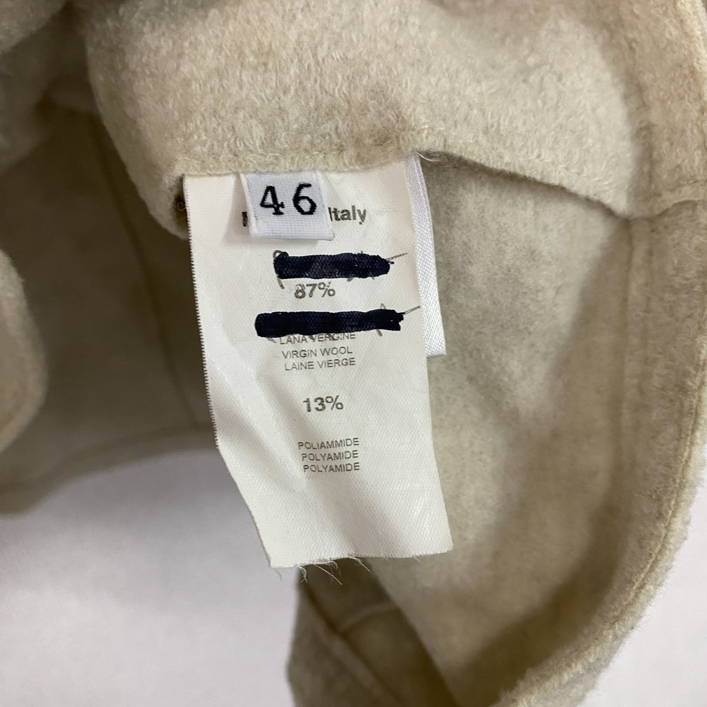 McDavid　マックデイビッド　ダブルブレストショートトレンチコート　ベージュ　イタリア製　46サイズ　古着