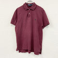 Polo by Ralph Lauren　ラルフローレン　CUSTOM FIT　半袖ポロシャツ　刺ロゴ　ワンポイント　ボルドー　Lサイズ　古着