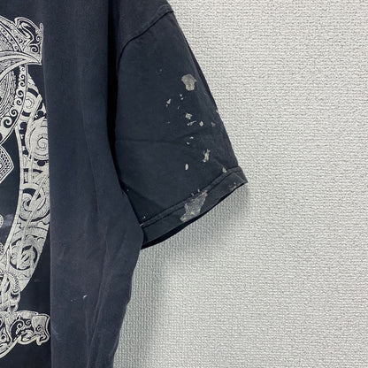 FRUIT OF THE LOOM　フルーツオブザルーム　半袖プリントTシャツ　黒　ブラック　Lサイズ