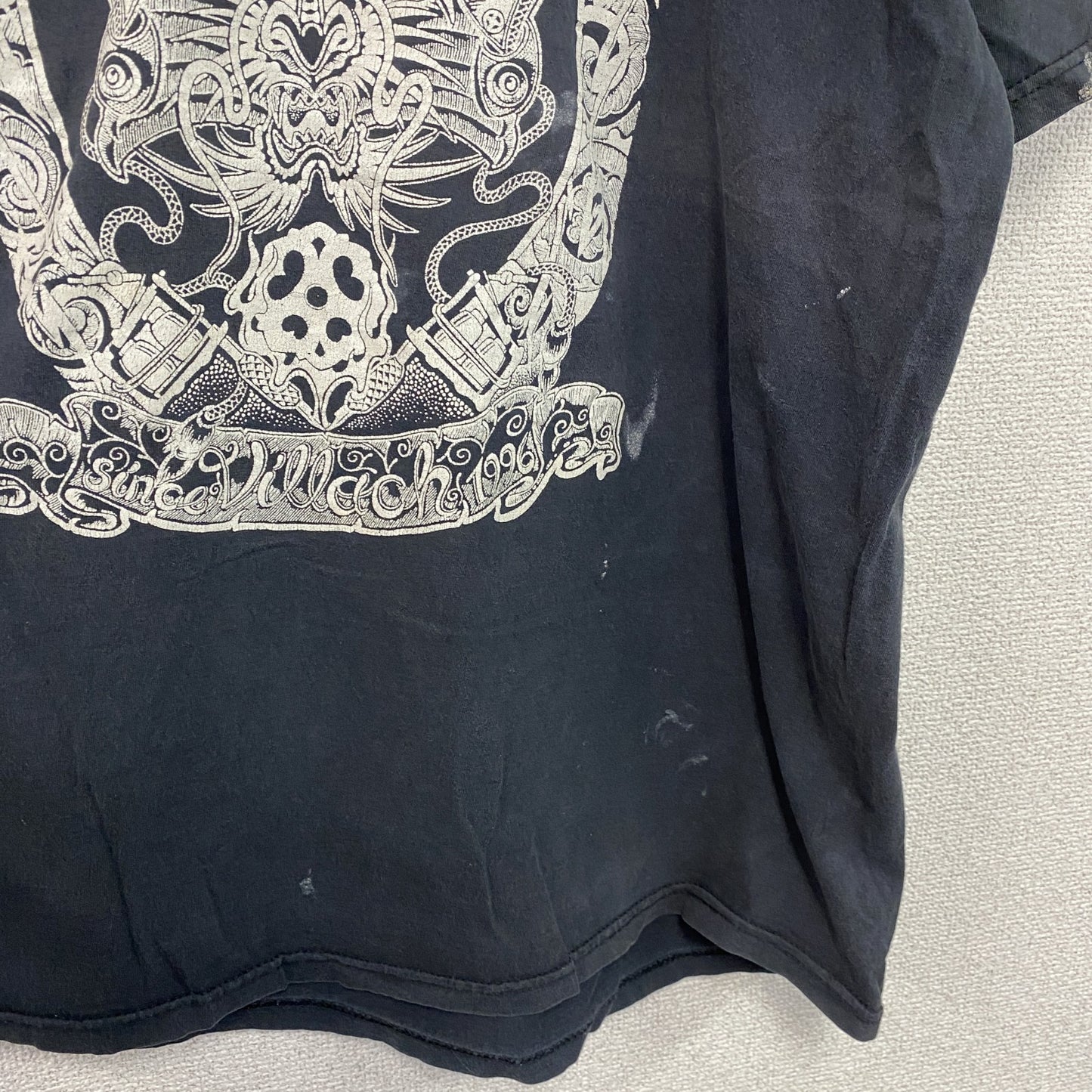 FRUIT OF THE LOOM　フルーツオブザルーム　半袖プリントTシャツ　黒　ブラック　Lサイズ