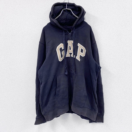 GAP　ギャップ　フルジップスウェットパーカー/フーディー　紺　ネイビー　XLサイズ