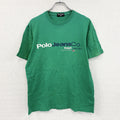 ～00s　POLO JEANS CO.　ポロジーンズ　半袖プリントTシャツ　デカロゴ　ヴィンテージ　緑　グリーン　