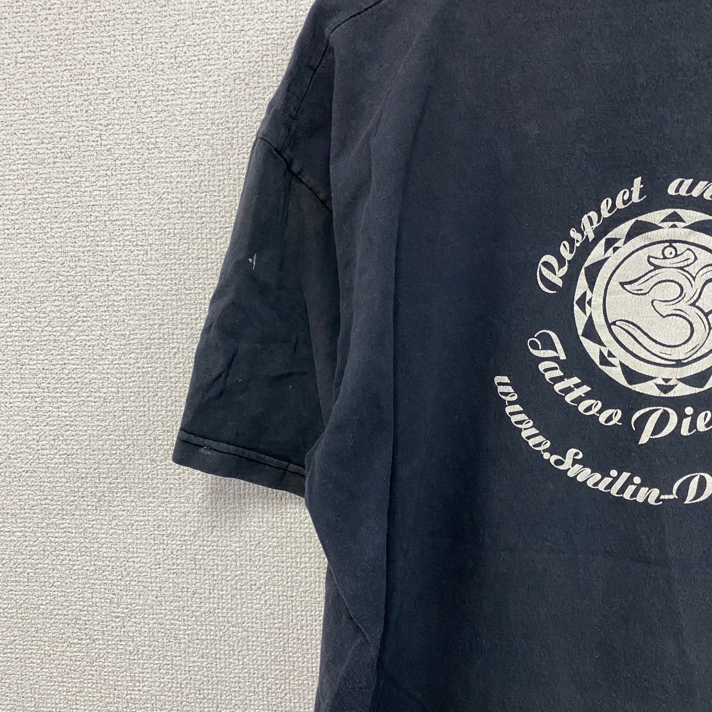 FRUIT OF THE LOOM　フルーツオブザルーム　半袖プリントTシャツ　黒　ブラック　Lサイズ