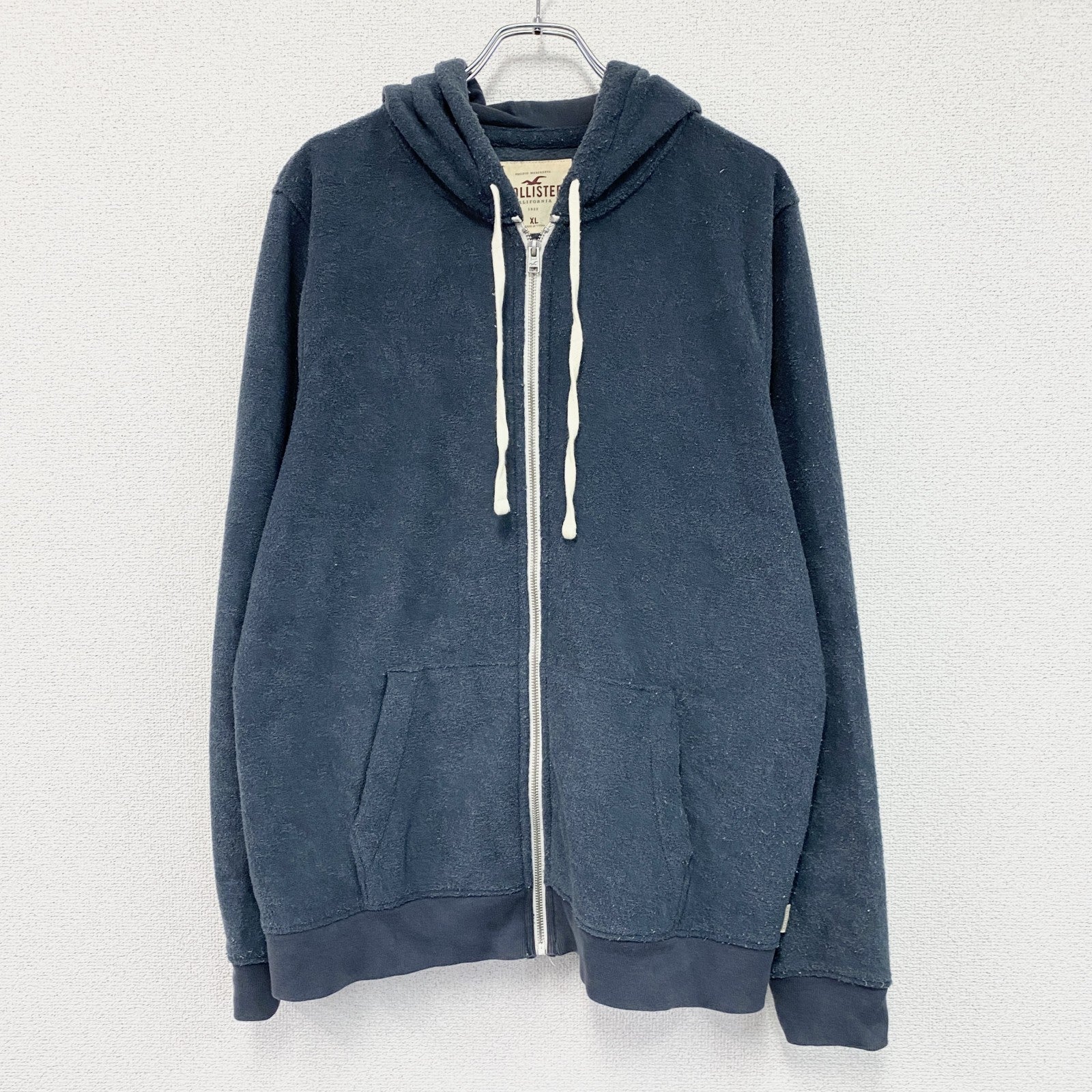 HOLLISTER　ホリスター　フルジップスウェットパーカー/フーディー　紺　ネイビー　XLサイズ