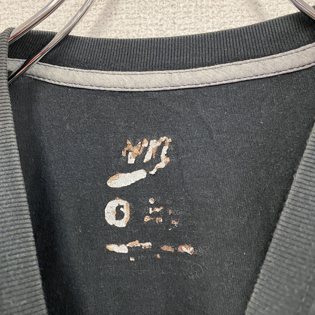 NIKE　ナイキ　半袖プリントTシャツ　スウッシュ　3連プリント　黒　ブラック　古着