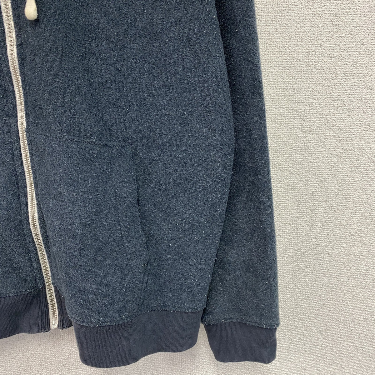 HOLLISTER　ホリスター　フルジップスウェットパーカー/フーディー　紺　ネイビー　XLサイズ　古着