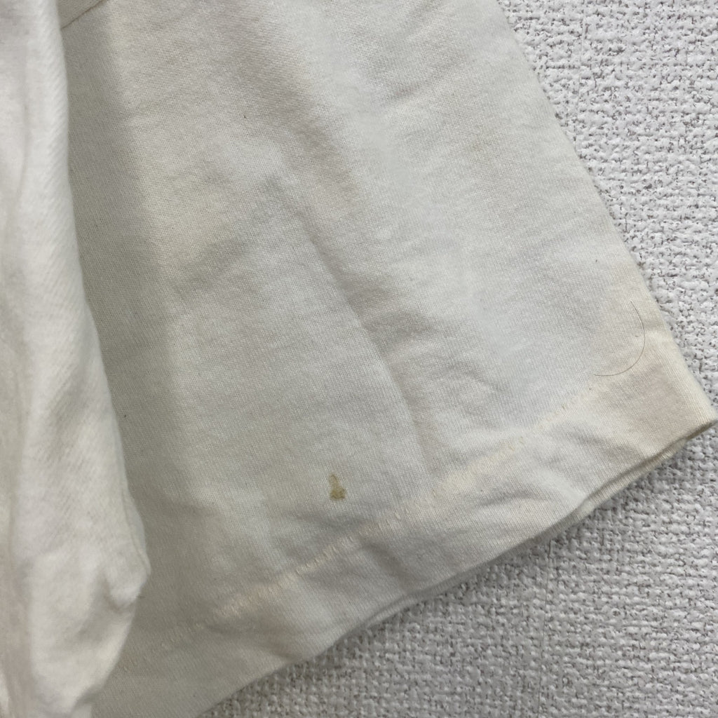 90s　FRUIT OF THE LOOM　フルーツオブザルーム　半袖プリントTシャツ　ヴィンテージ　白　ホワイト　Lサイズ　古着