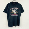 SCREEN STARS　スクリーンスターズ　半袖プリントTシャツ　シングルステッチ　黒　ブラック　Lサイズ カットソー メンズ コットン 古着