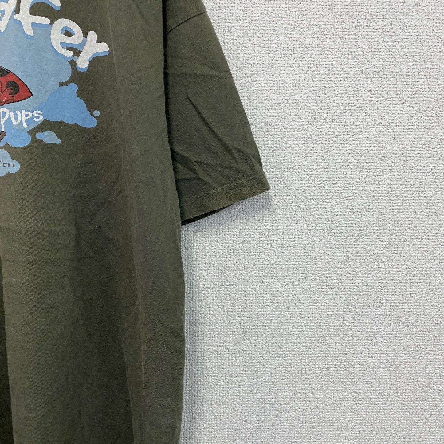 Hauptstadt Helden　ハオプシュタットヘルデン　半袖プリントTシャツ　カーキ　Lサイズ　