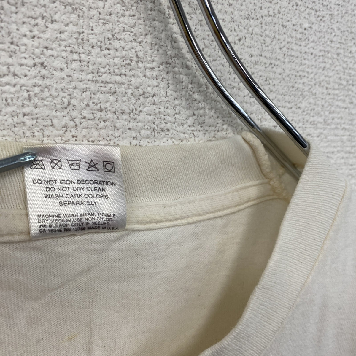 90s　FRUIT OF THE LOOM　フルーツオブザルーム　半袖プリントTシャツ　ヴィンテージ　白　ホワイト　Lサイズ　古着