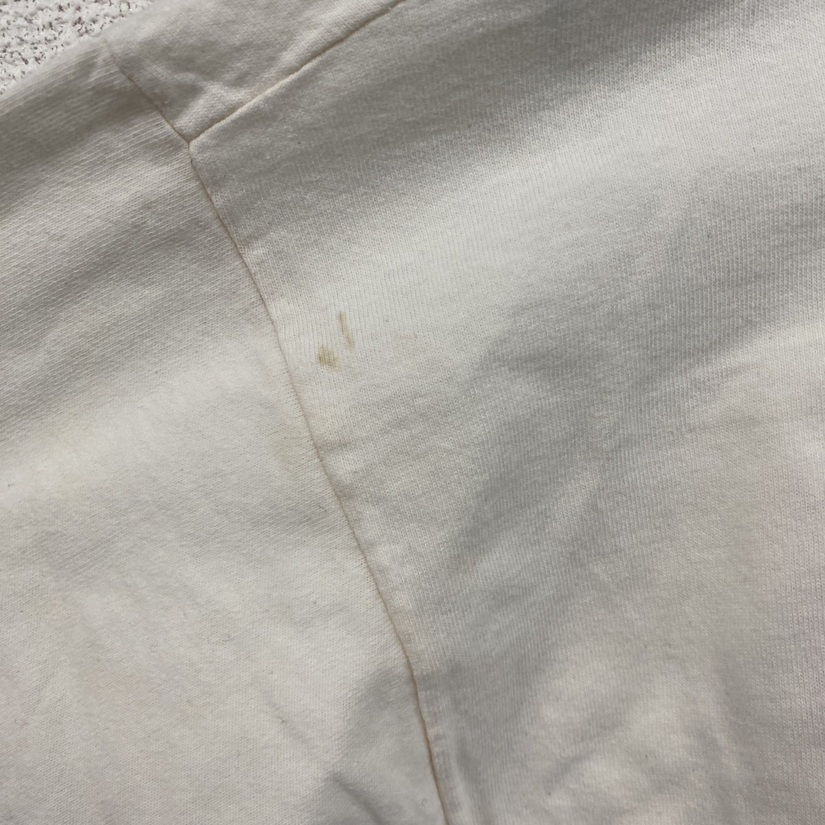 90s　FRUIT OF THE LOOM　フルーツオブザルーム　半袖プリントTシャツ　ヴィンテージ　白　ホワイト　Lサイズ　古着