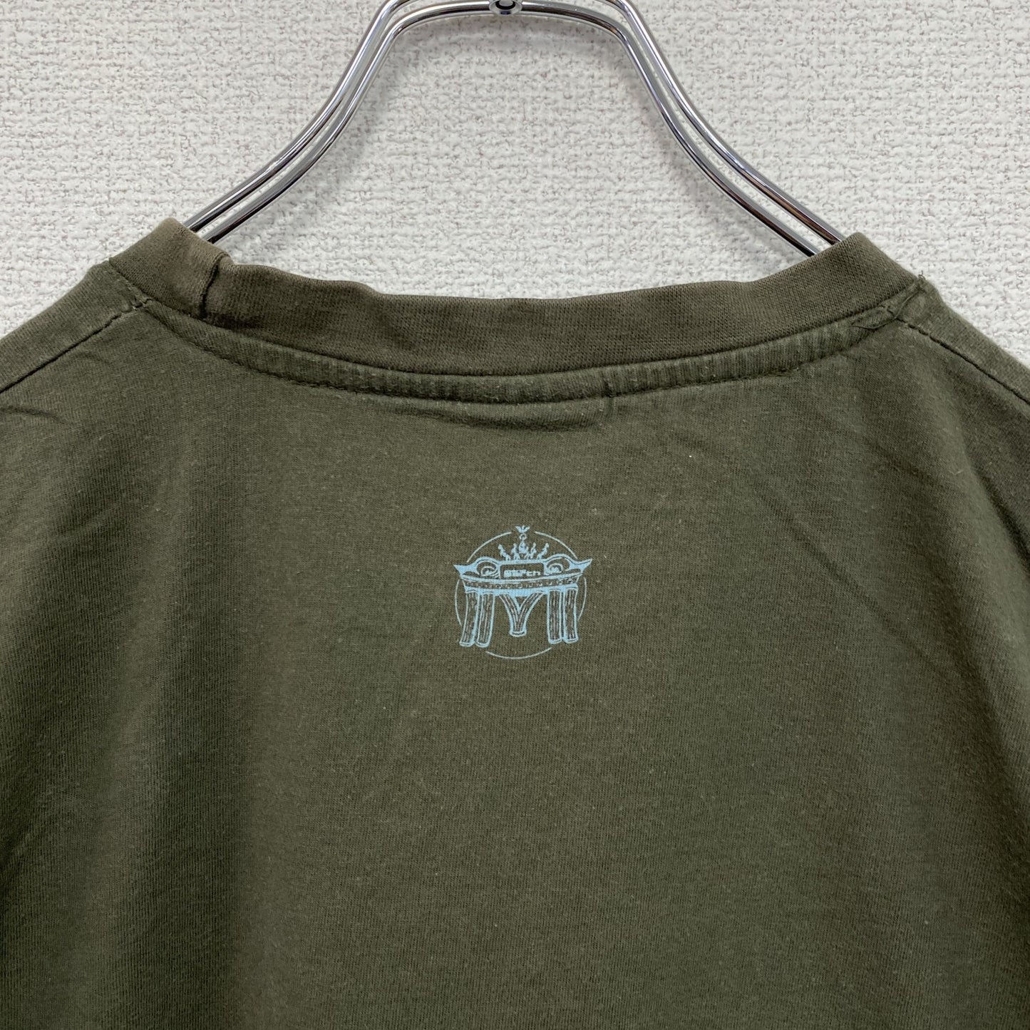 Hauptstadt Helden　ハオプシュタットヘルデン　半袖プリントTシャツ　カーキ　Lサイズ　