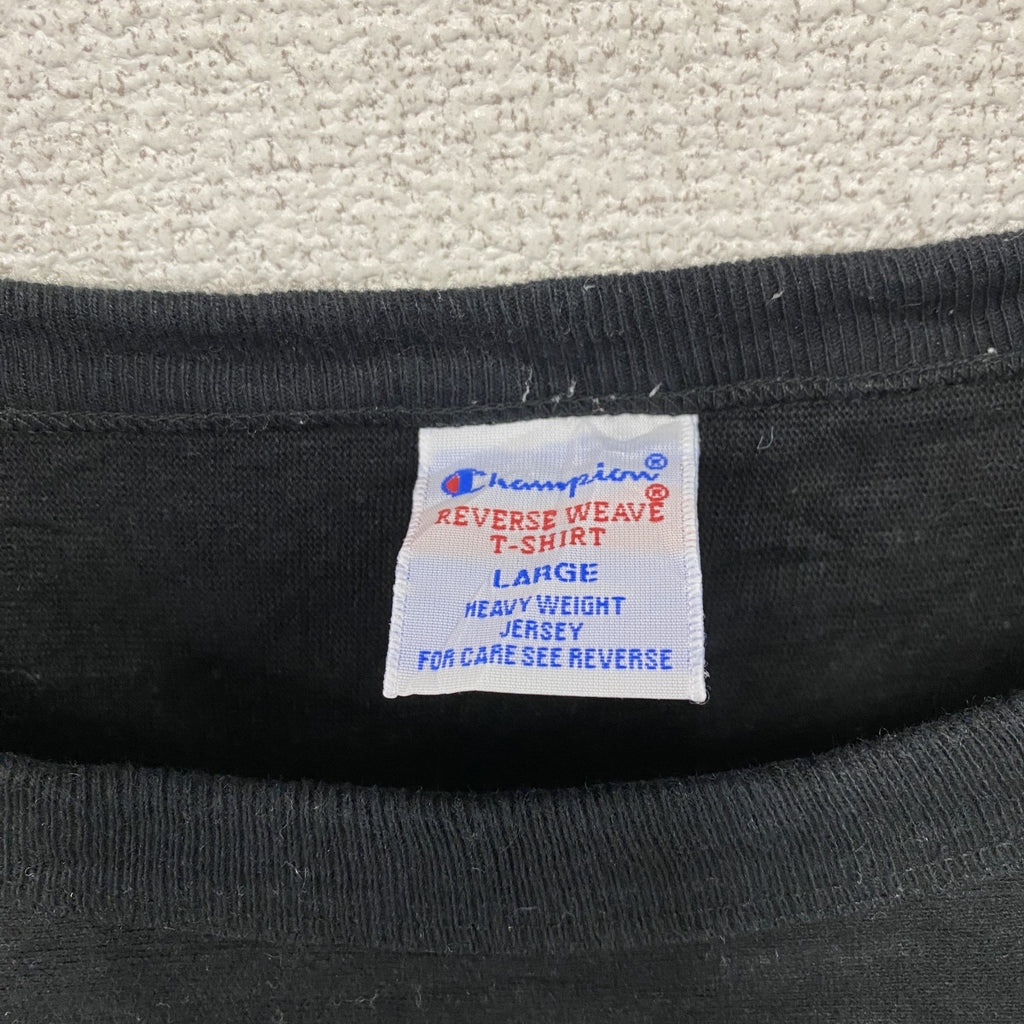 Champion　チャンピオン　リバースウィーブ　半袖Tシャツワンピース　黒　ブラック　Lサイズ　古着