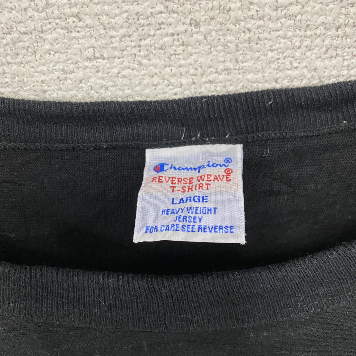 Champion　チャンピオン　リバースウィーブ　半袖Tシャツワンピース　黒　ブラック　Lサイズ　古着