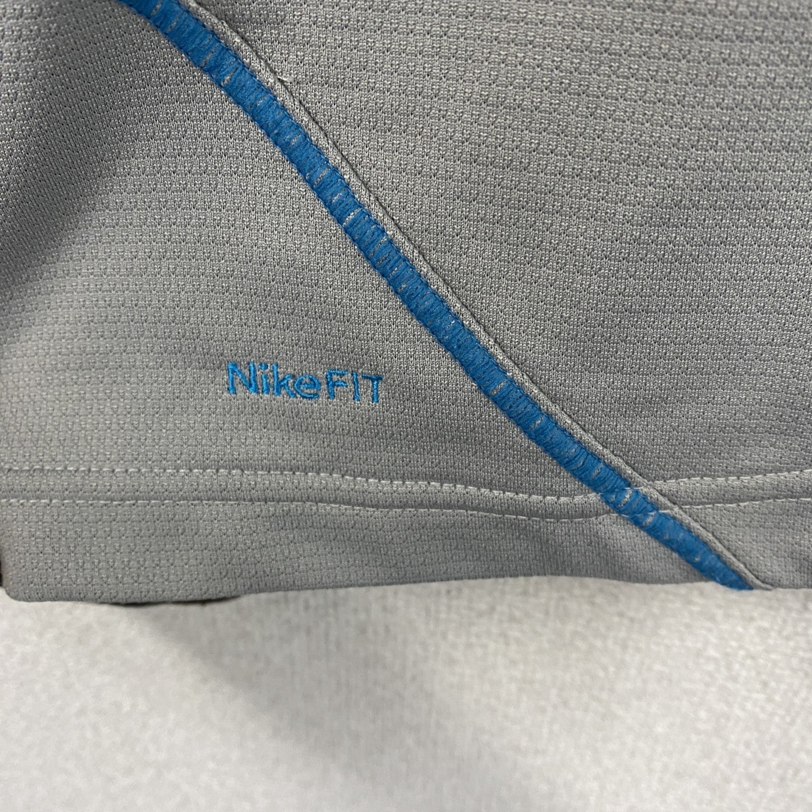 NIKE　ナイキ　ハーフジップ長袖Tシャツ/ロンT　灰色　グレー　XLサイズ　古着