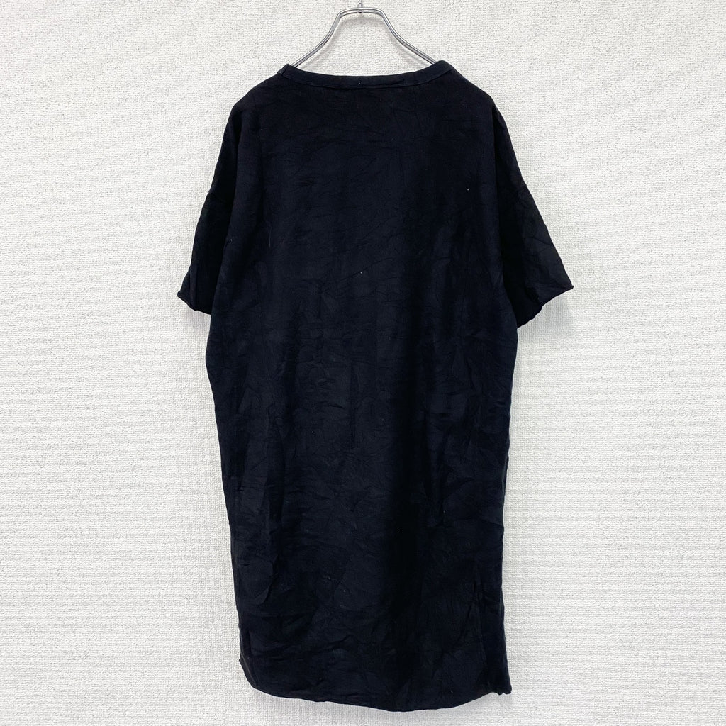 Champion　チャンピオン　リバースウィーブ　半袖Tシャツワンピース　黒　ブラック　Lサイズ　古着