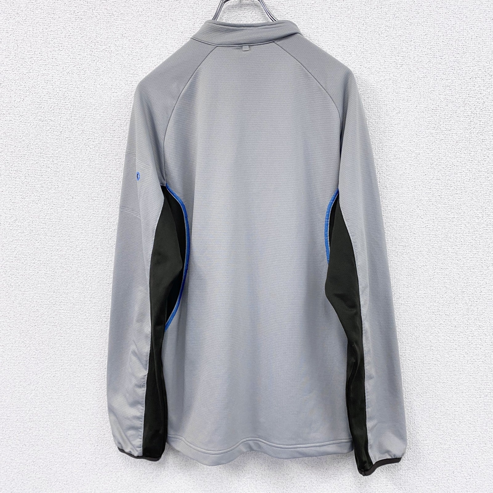 NIKE　ナイキ　ハーフジップ長袖Tシャツ/ロンT　灰色　グレー　XLサイズ　古着