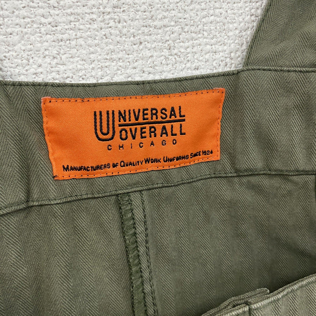 UNIVERSAL OVERALL　ユニバーサルオーバーオール　サロペットワンピース　カーキ　Fサイズ　古着