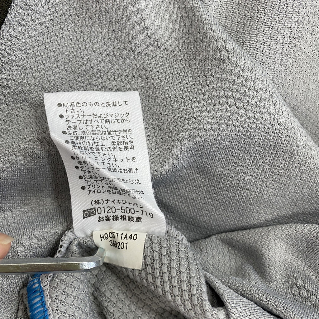 NIKE　ナイキ　ハーフジップ長袖Tシャツ/ロンT　灰色　グレー　XLサイズ　古着