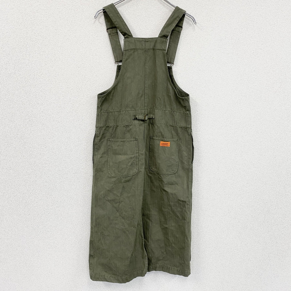 UNIVERSAL OVERALL　ユニバーサルオーバーオール　サロペットワンピース　カーキ　Fサイズ　古着