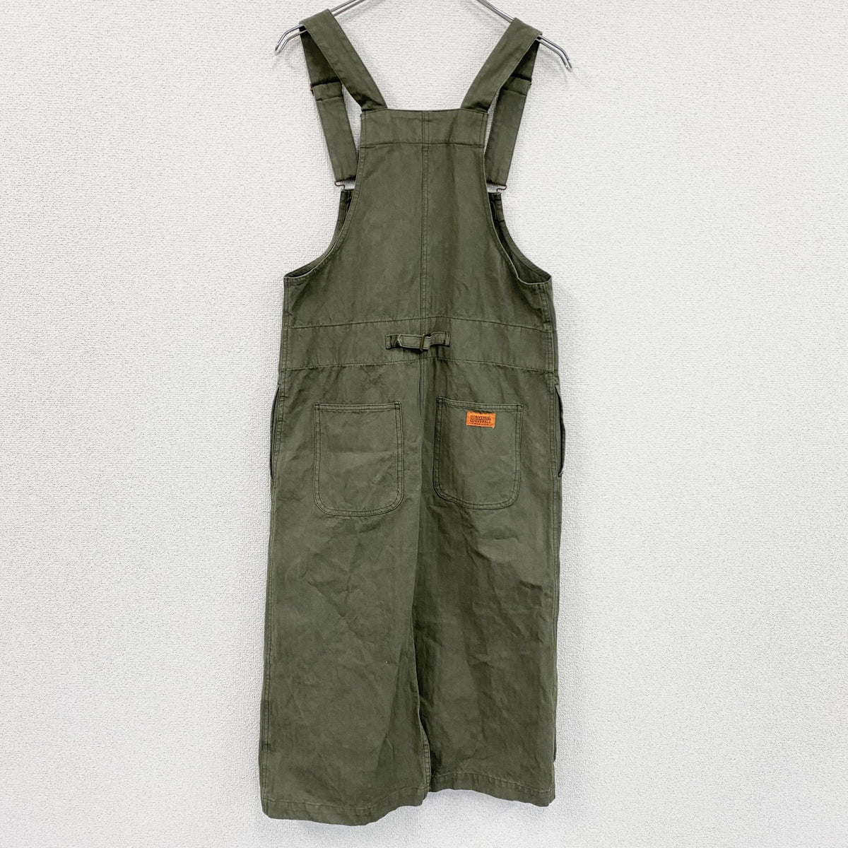 UNIVERSAL OVERALL　ユニバーサルオーバーオール　サロペットワンピース　カーキ　Fサイズ　古着