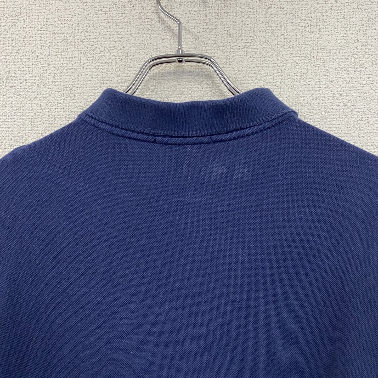 Polo Ralph Laure　ポロラルフローレン　長袖ポロシャツ　刺ロゴ　無地　紺　ネイビー　XLサイズ