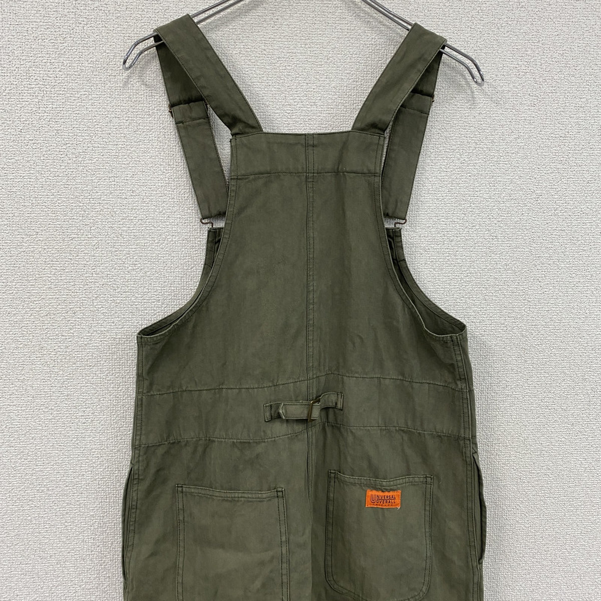 UNIVERSAL OVERALL　ユニバーサルオーバーオール　サロペットワンピース　カーキ　Fサイズ　古着
