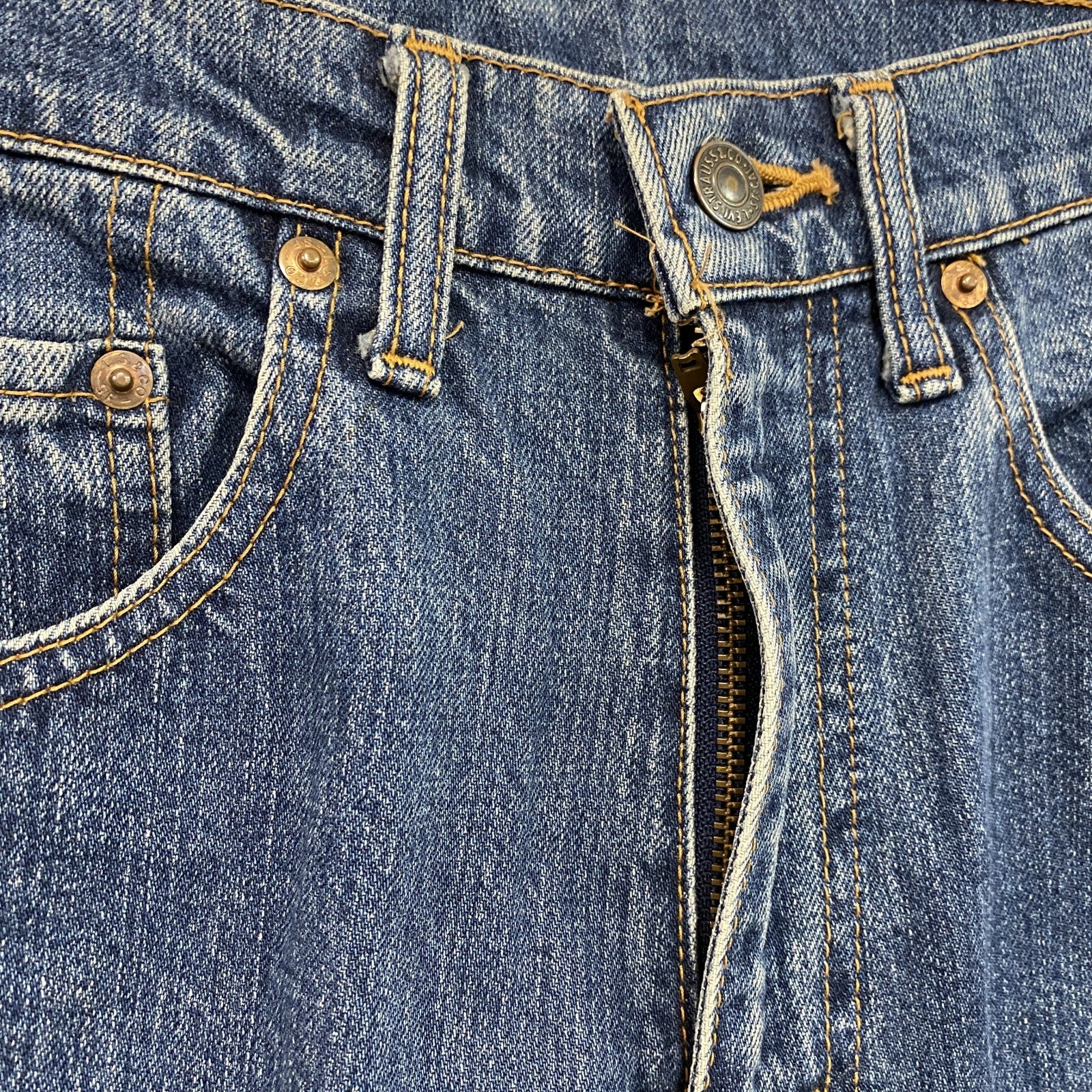 90s　Levi's　リーバイス　512-0217　デニムパンツ/ジーンズ　縦落ち　ジップフライ　インディゴ　日本製　W29サイズ　古着