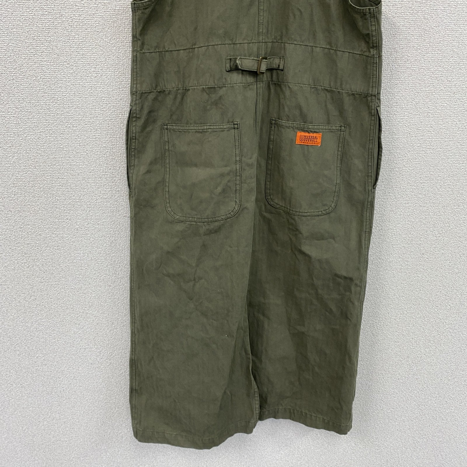 UNIVERSAL OVERALL　ユニバーサルオーバーオール　サロペットワンピース　カーキ　Fサイズ　古着