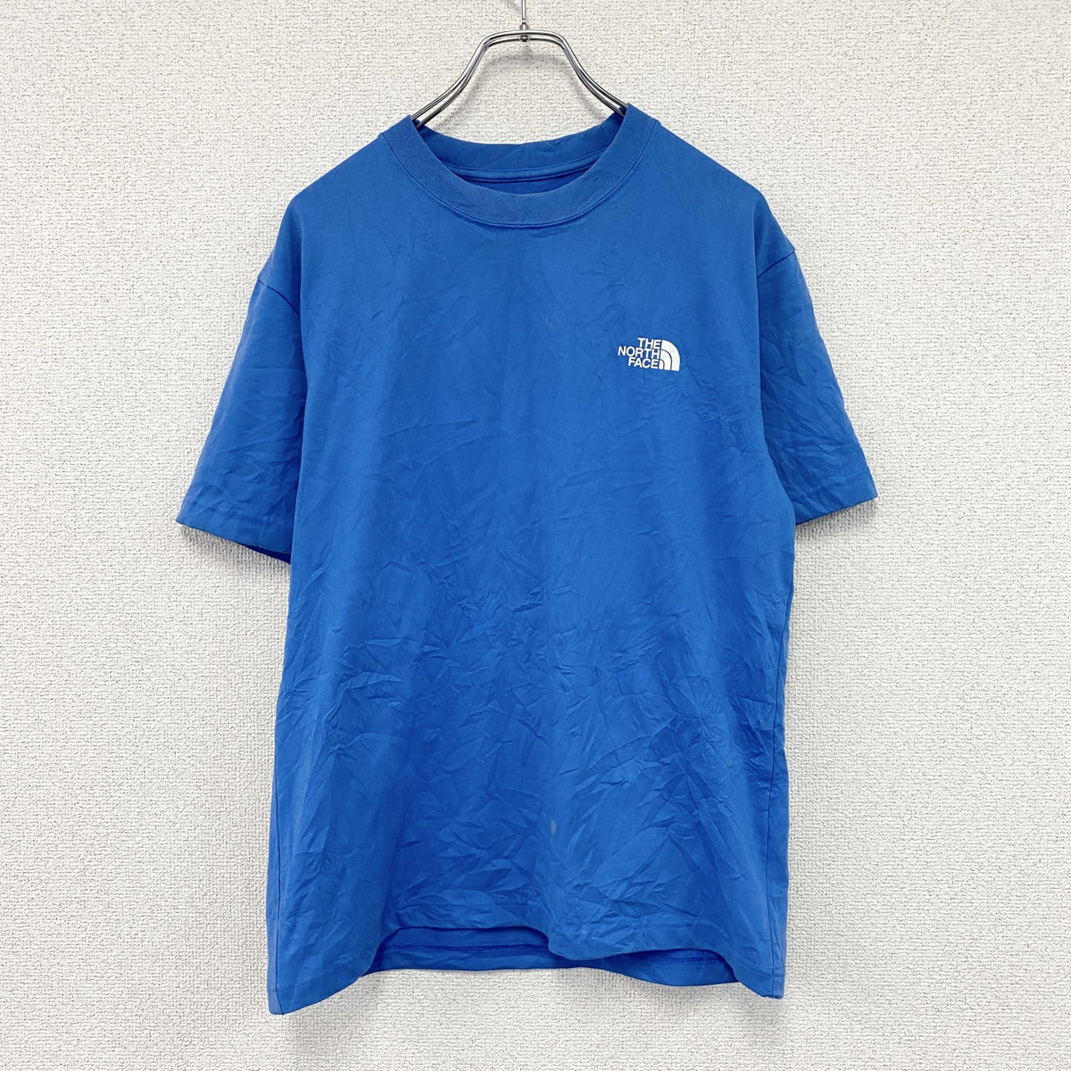 THE NORTH FACE　ザノースフェイス　半袖プリントTシャツ　青　ブルー　Mサイズ　古着