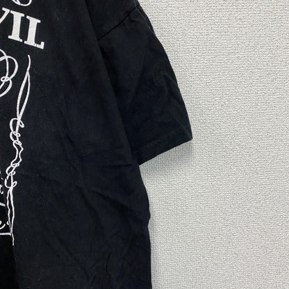 B＆C　半袖プリントTシャツ　スカル　ユーロ　黒　ブラック　3XLサイズ