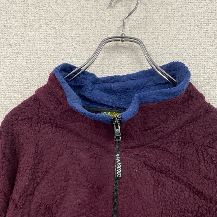 ～90s　Cabela's　カベラス　フルジップフリースジャケット　ヴィンテージ　ボルドー　XLサイズ　古着