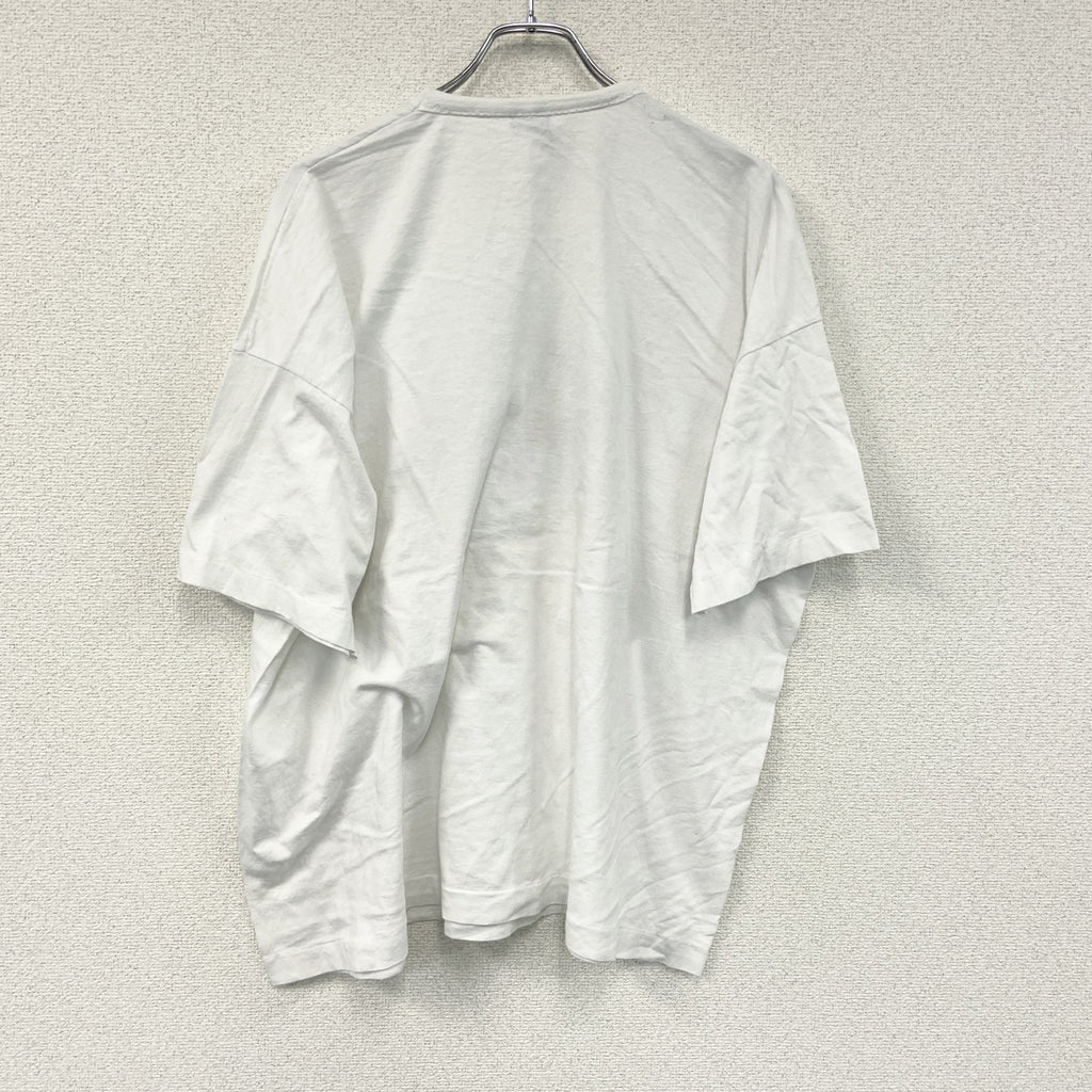 FRUIT OF THE LOOM　フルーツオブザルーム　半袖プリントTシャツ　シングルステッチ　白　ホワイト　3XLサイズ カットソー メンズ コットン 古着