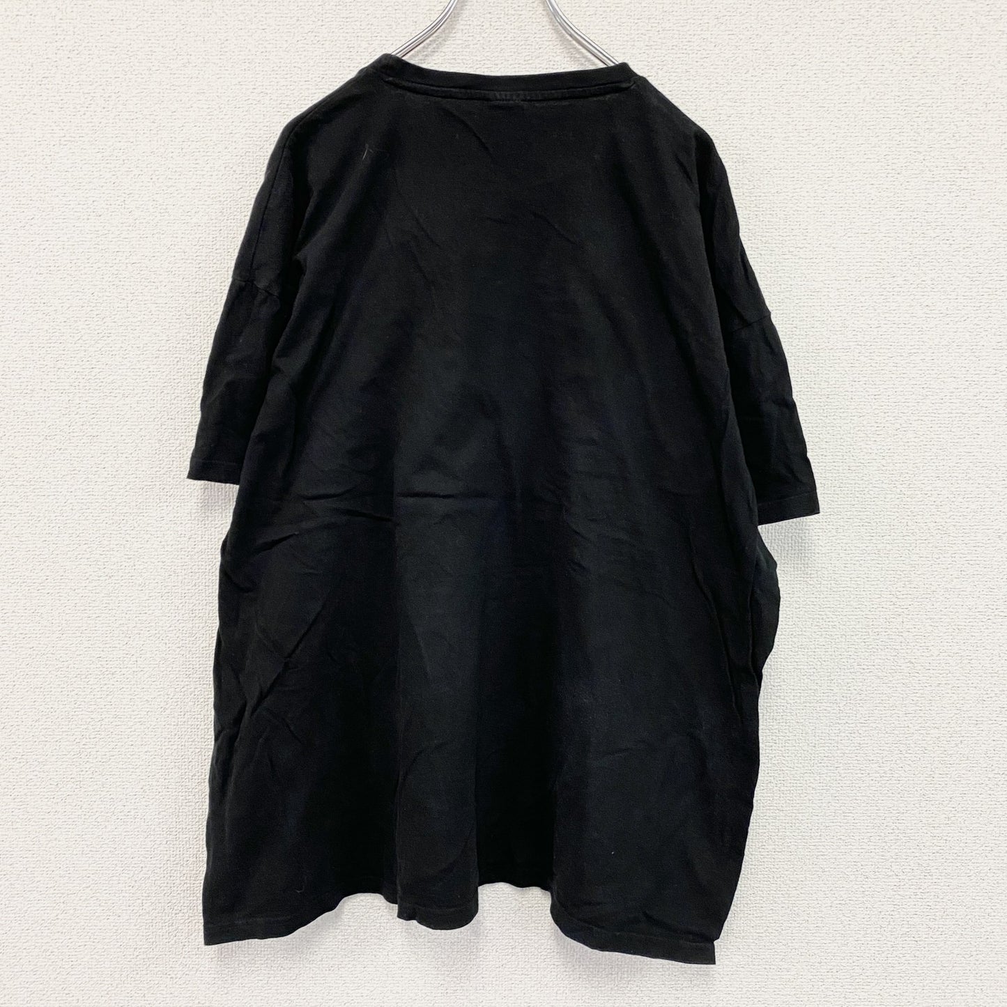 B＆C　半袖プリントTシャツ　スカル　ユーロ　黒　ブラック　3XLサイズ