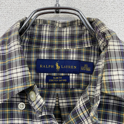 Ralph Lauren　ラルフローレン　長袖シャツ　ボタンダウンシャツ　マルチカラー　XSサイズ