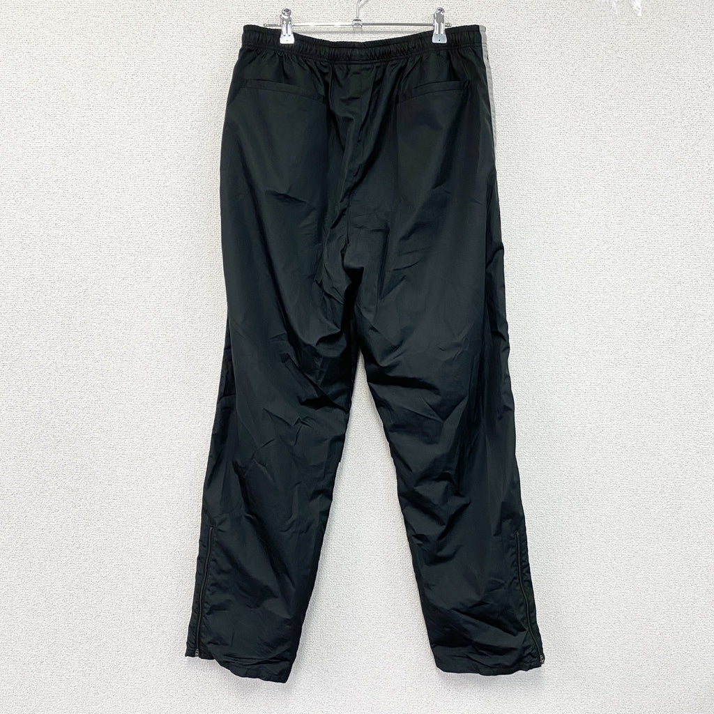 00s　NIKE　ナイキ　イージーパンツ　ウィンドブレーカーパンツ　スウッシュ　ナイロン　黒　ブラック　XLサイズ　古着