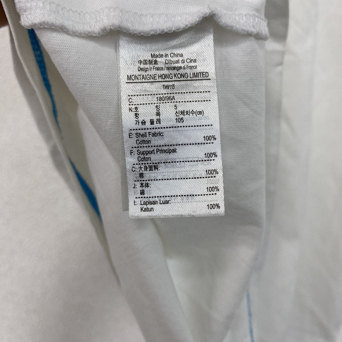 LACOSTE　ラコステ　半袖Tシャツ　刺ロゴ　白　ホワイト　Lサイズ　古着