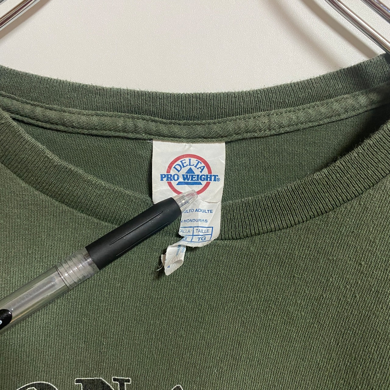 DELTA　半袖プリントTシャツ　REDROCK　レッドロック　緑　グリーン　カーキ　春夏服　ビッグシルエット　XLサイズ　古着