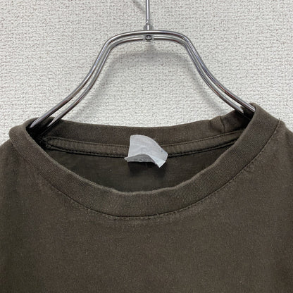 B＆C　半袖プリントTシャツ　ユーロ　茶色　ブラウン　Mサイズ