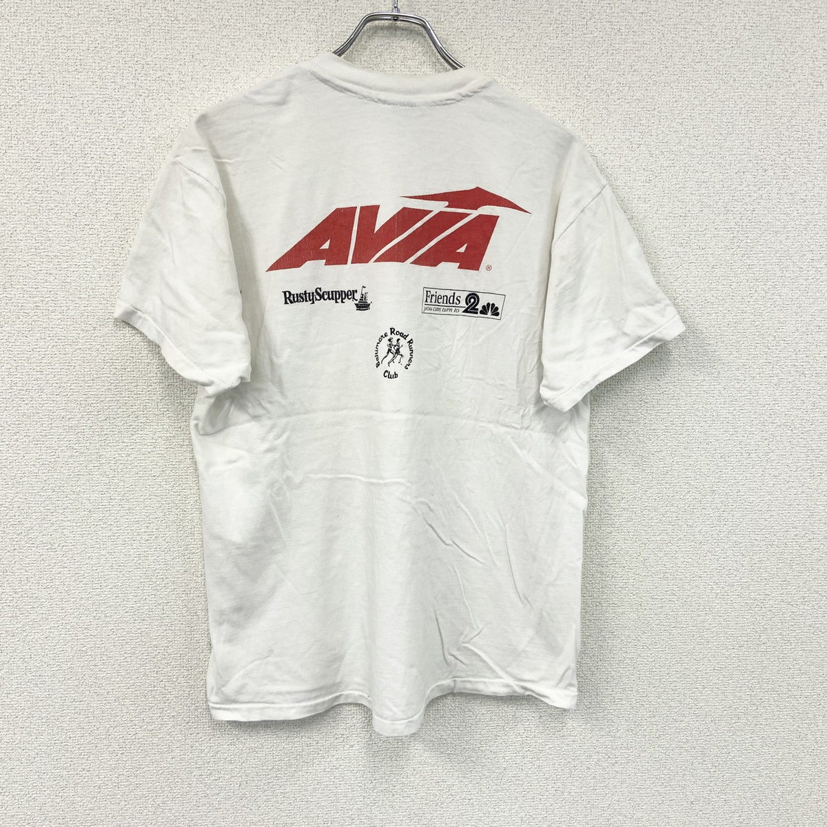 Hanes　ヘインズ　半袖プリントTシャツ　シングルステッチ　白　ホワイト　Lサイズ カットソー メンズ コットン 古着